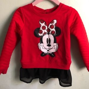 Minnie Mouse sweater.